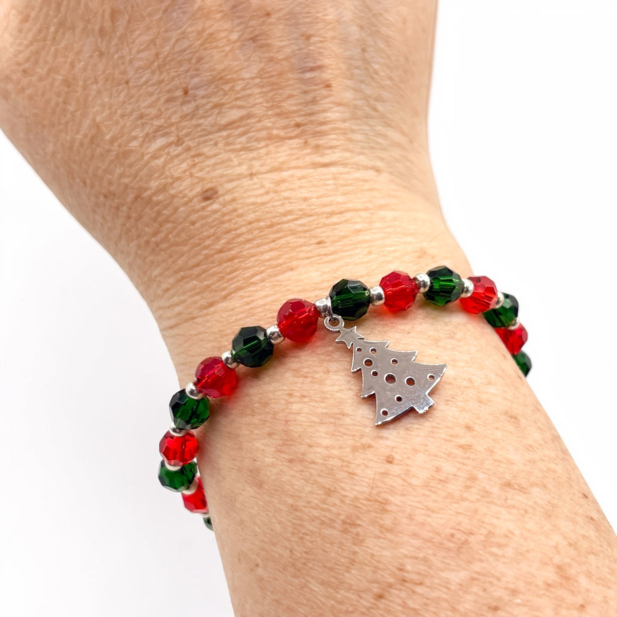 Christmas Tree Bracelet- Silver