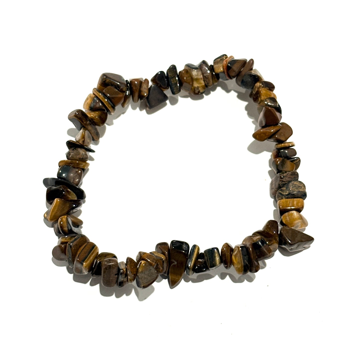 Tigers Eye Crystal Chip Bracelet