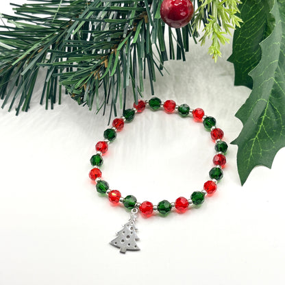 Christmas Tree Bracelet- Silver