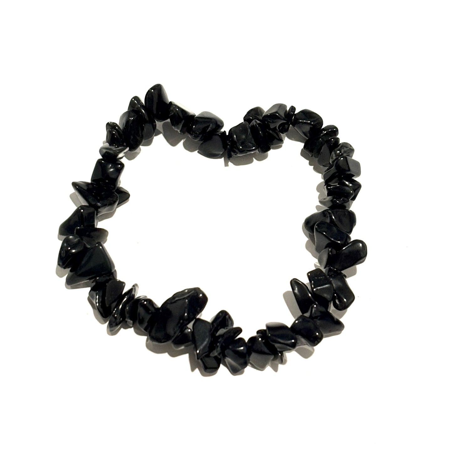 Obsidian Crystal Chip Bracelet