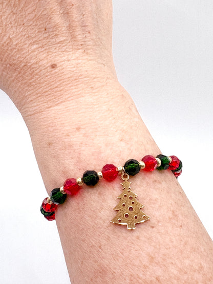 Christmas Tree Bracelet - Gold