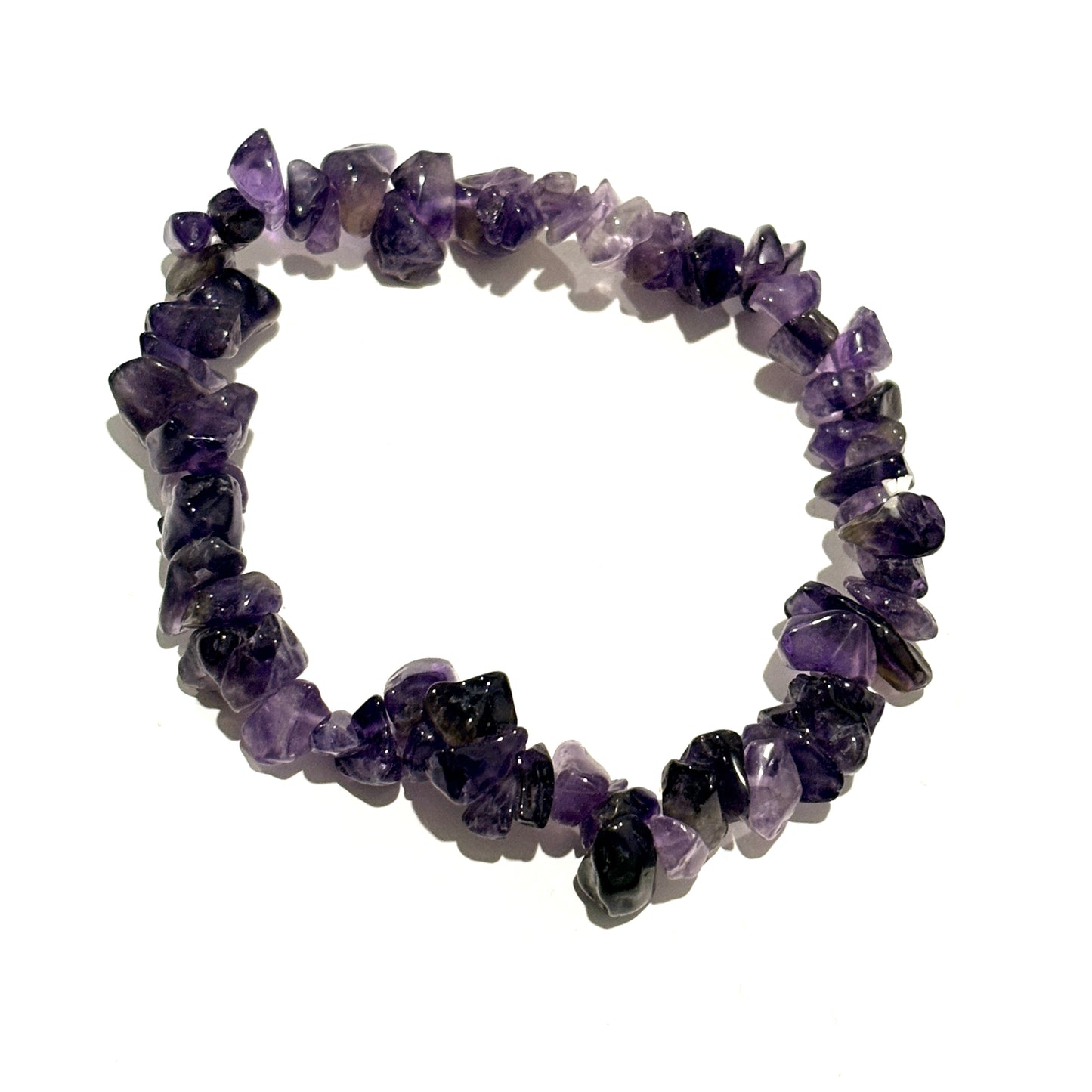 Amethyst Crystal Chip Bracelet