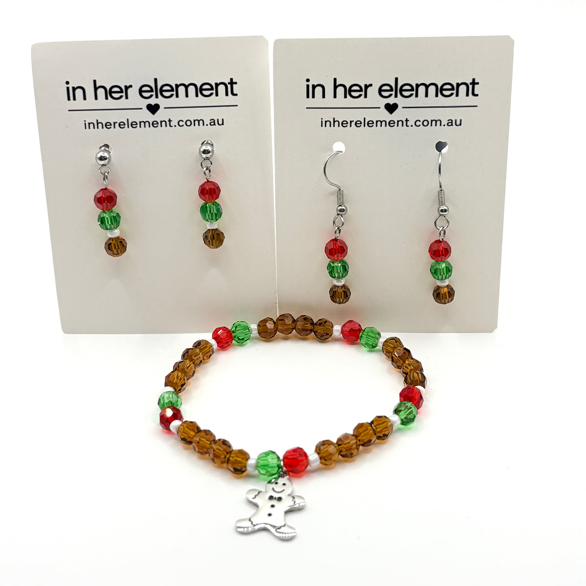 Gingerbread Man Earrings