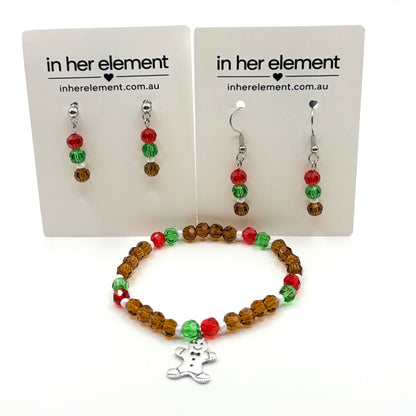 Gingerbread Man Earrings