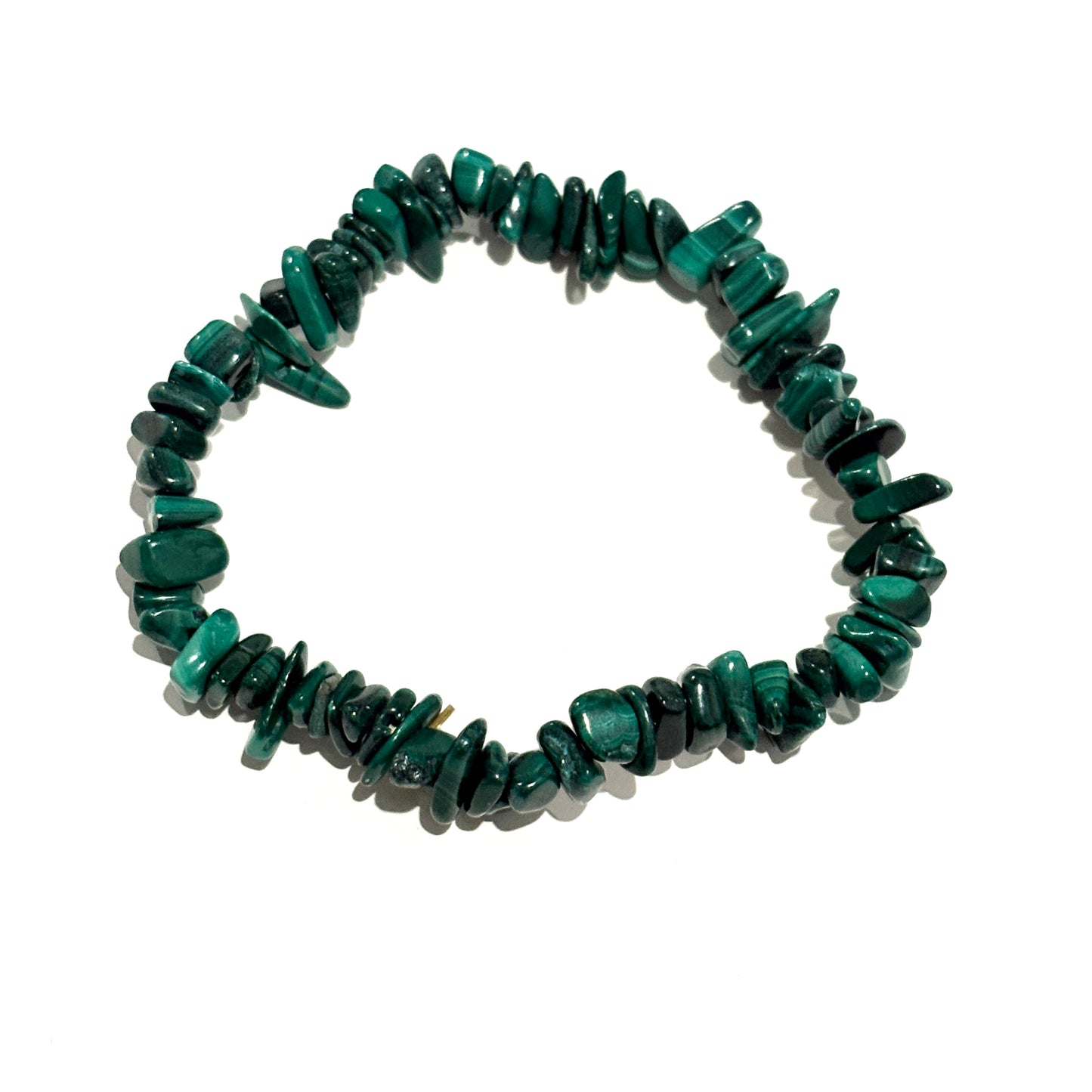 Malachite Crystal Chip Bracelet