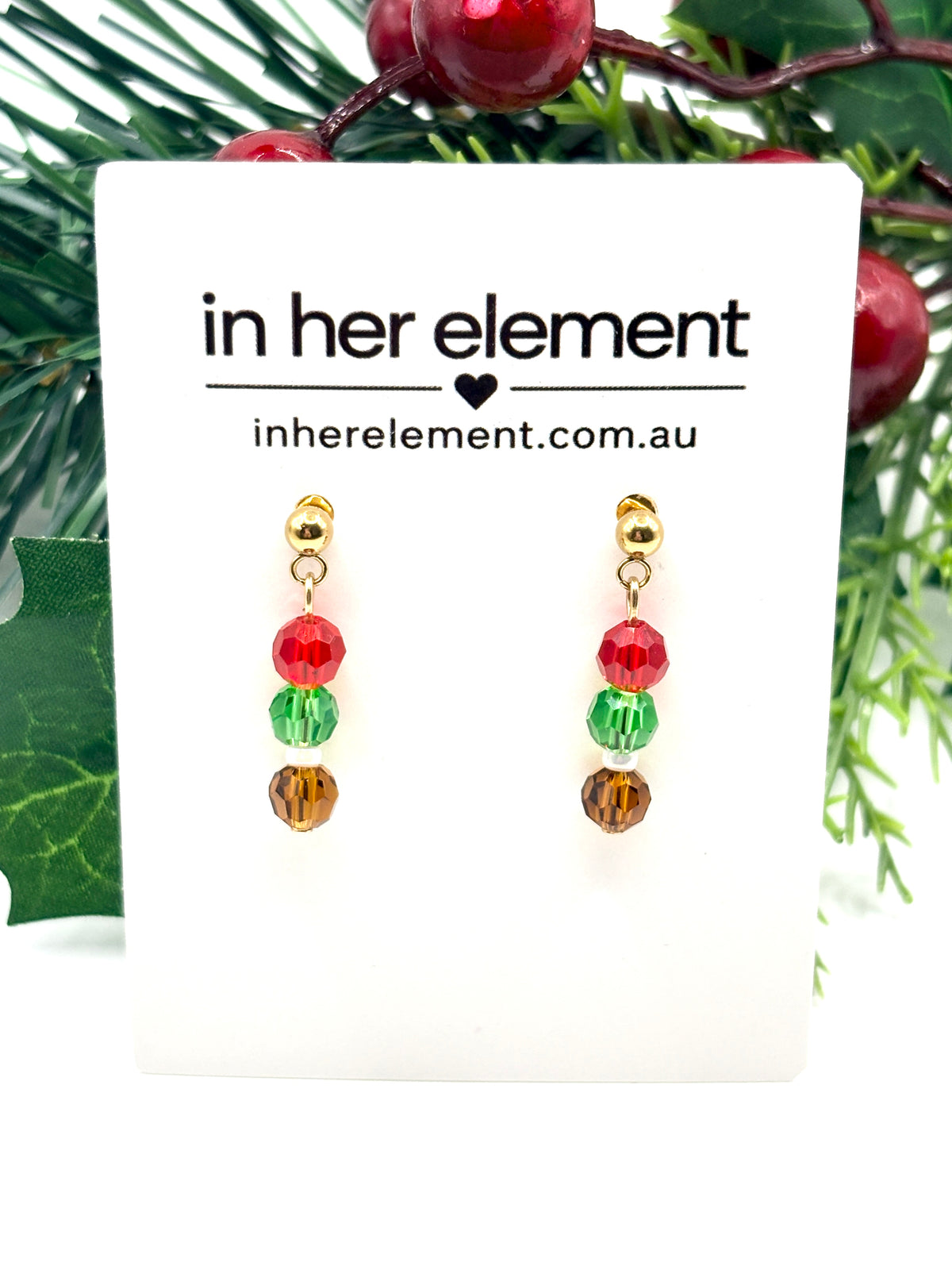 Gingerbread Man Earrings