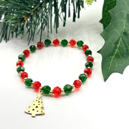 Christmas Tree Bracelet - Gold