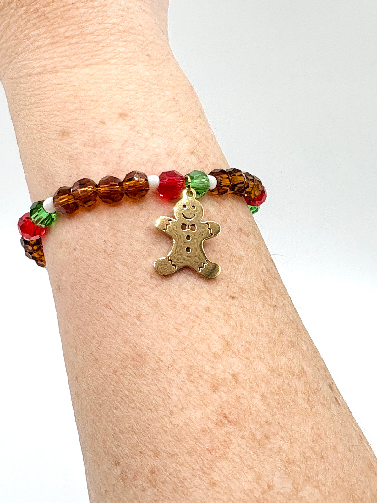 Gingerbread Man Bracelet- Gold