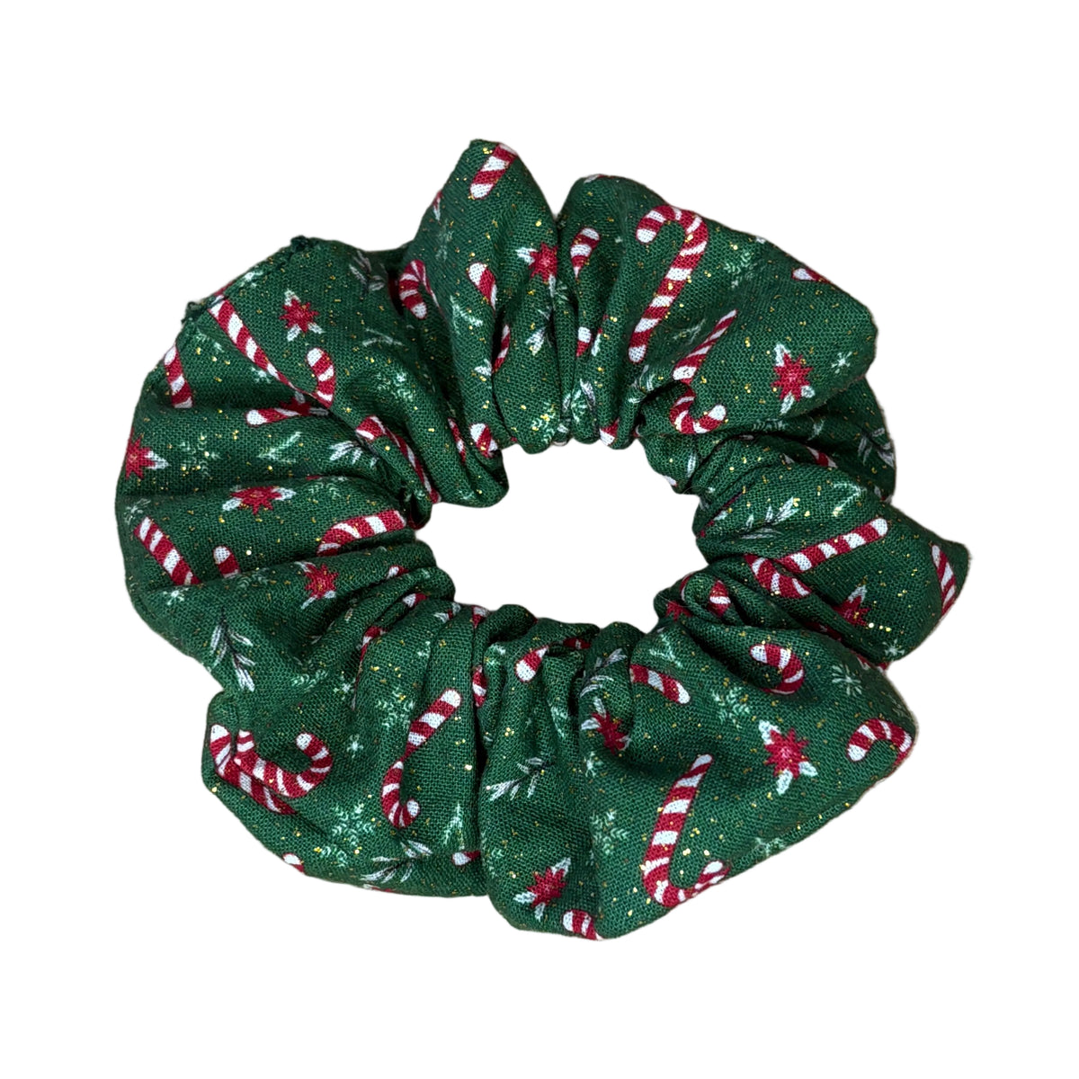 Sparkly Candy Cane Scrunchie