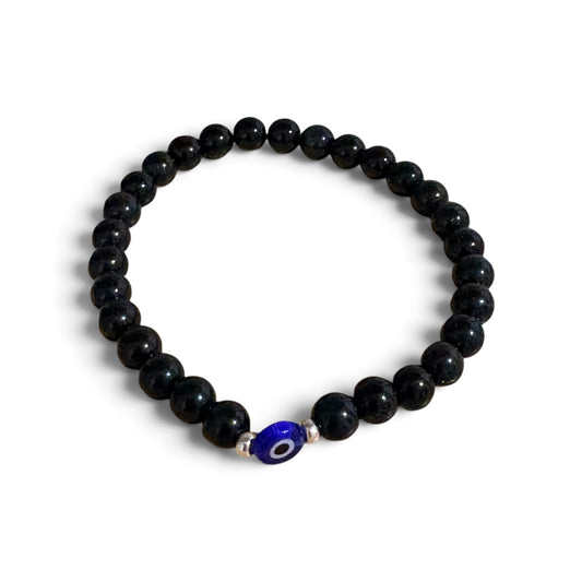Evil Eye Black Obsidian Bracelet