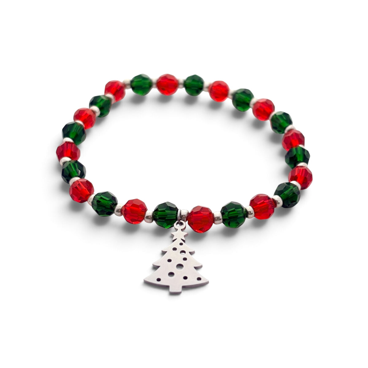 Christmas Tree Bracelet- Silver