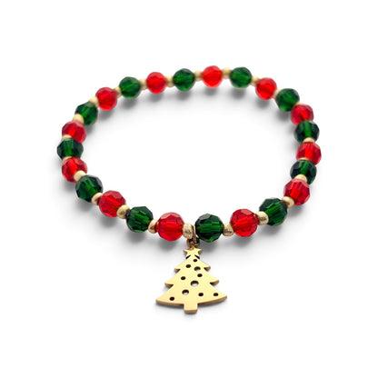 Christmas Tree Bracelet - Gold
