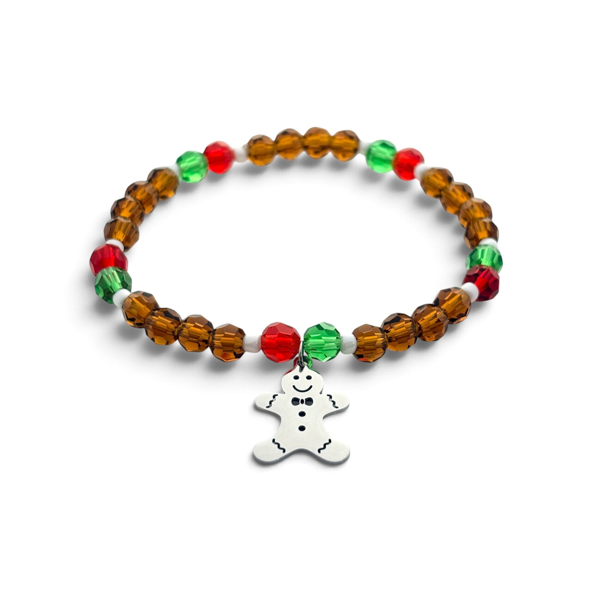 Gingerbread Man Bracelet - Silver