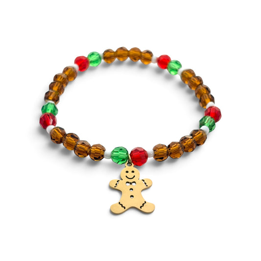 Gingerbread Man Bracelet- Gold