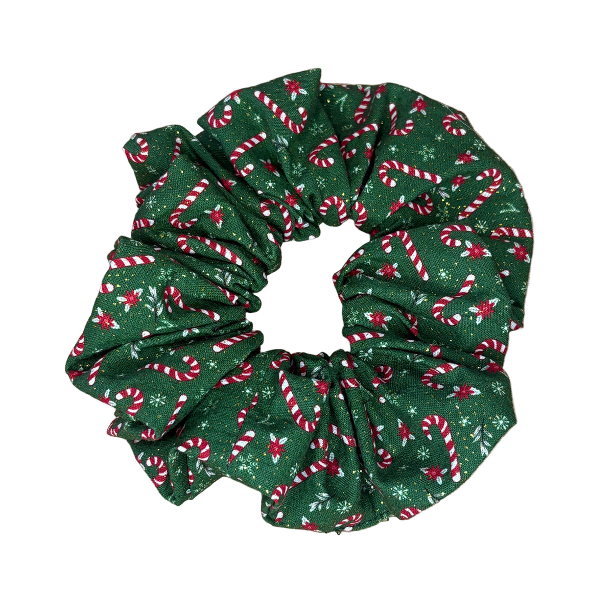 Sparkly Candy Cane Scrunchie